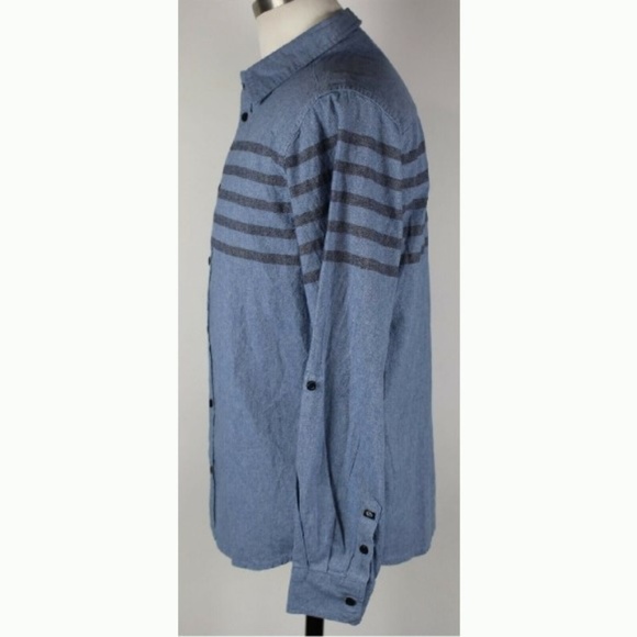 NEW Buffalo David Bitton Chambray Shirt BOYS XL - Picture 4 of 6